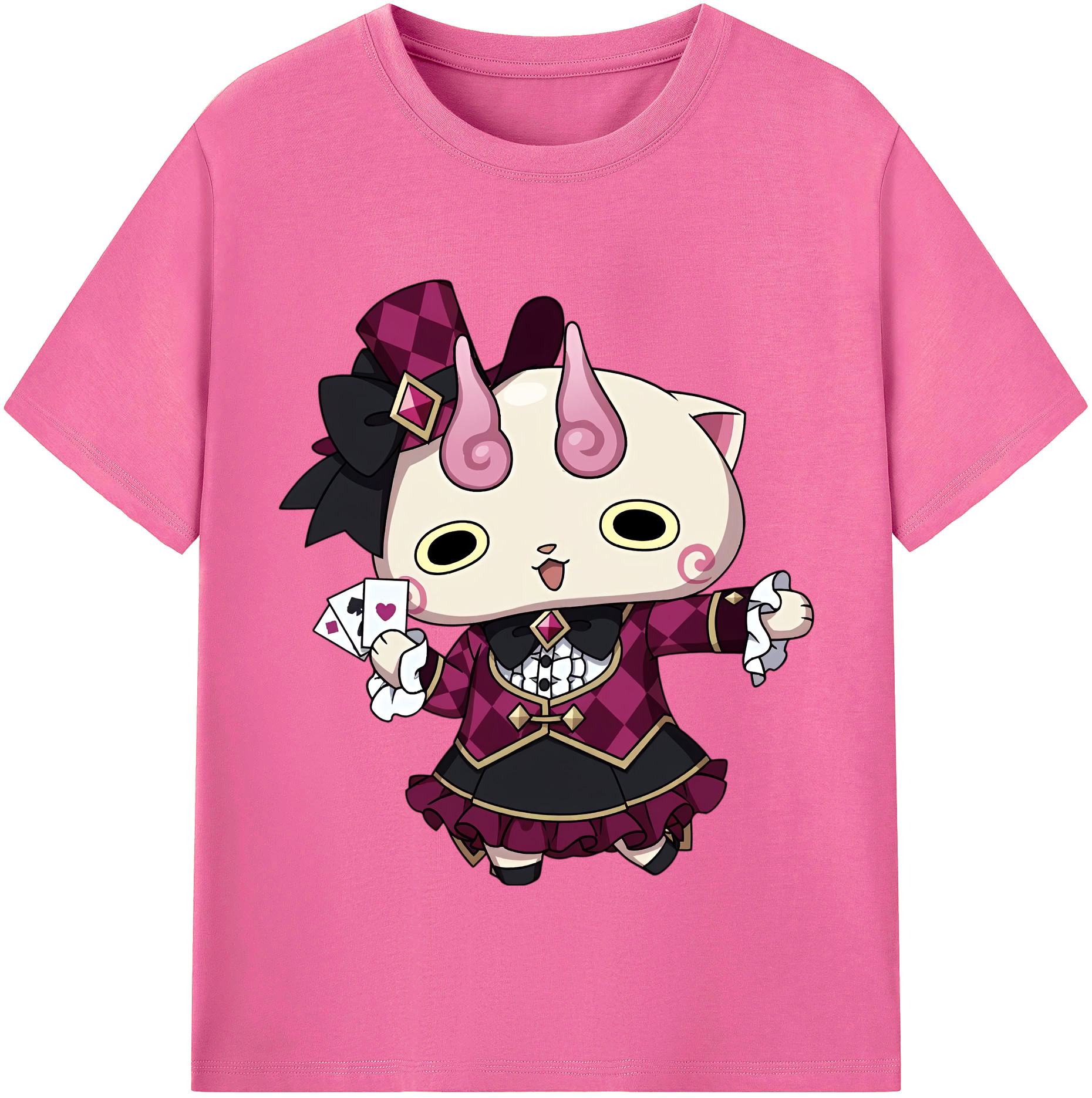 （画像用） 妖怪ウォッチ Yo-kai Watch レディースカジュアルプリントTシャツ（綿100％）
